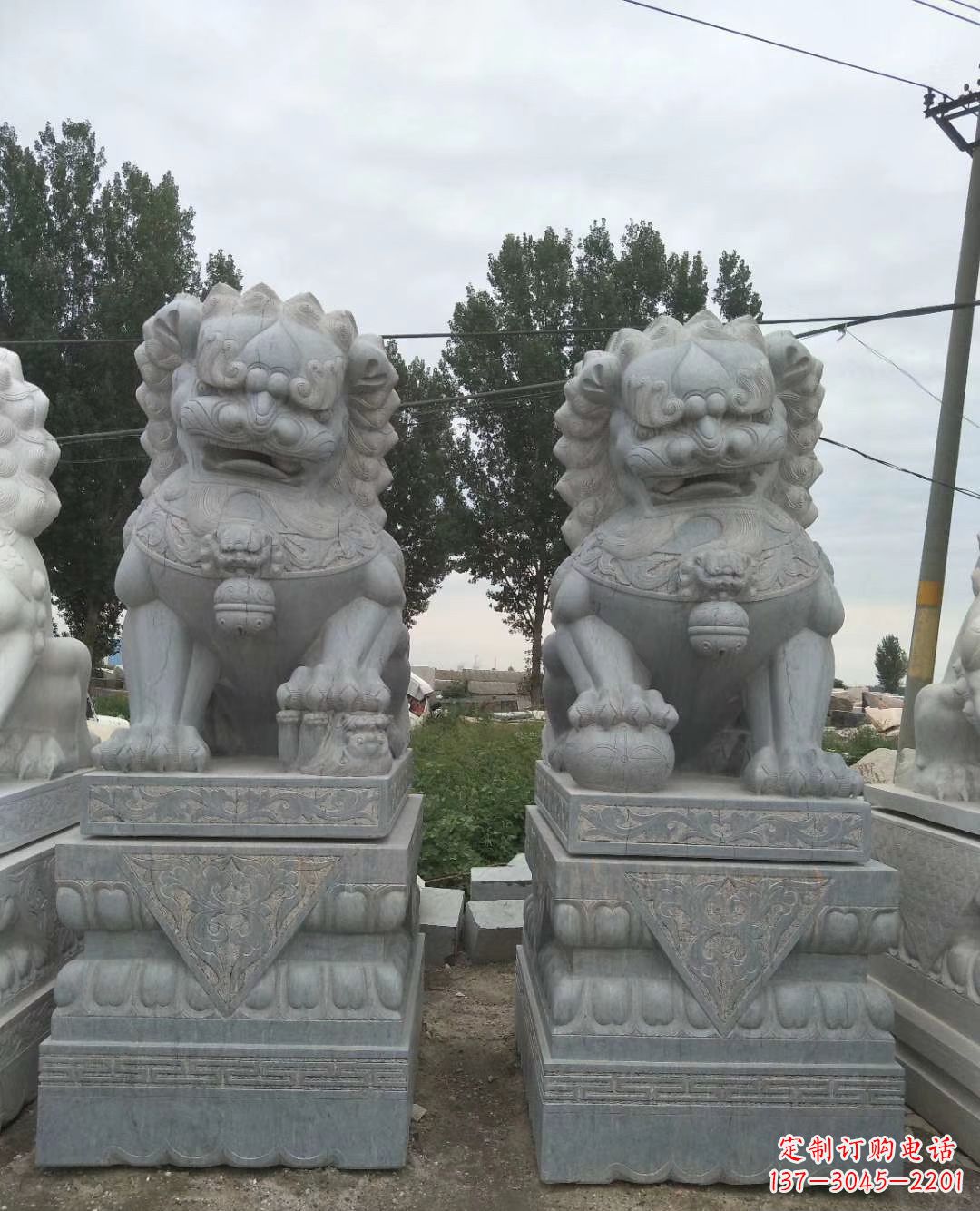 山西3米高青石狮子