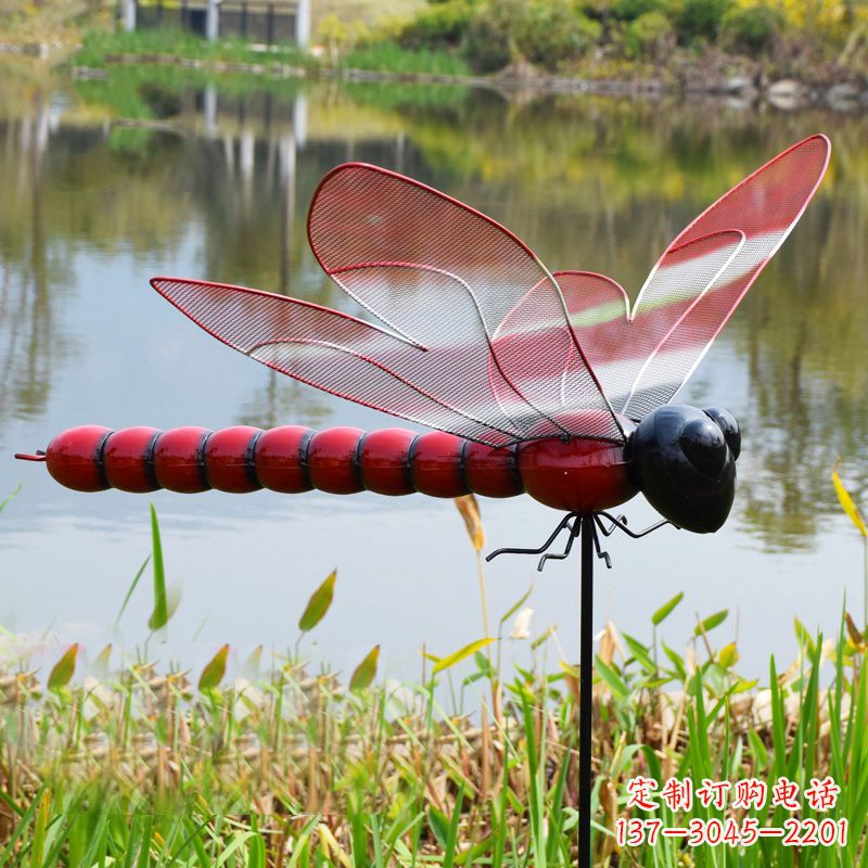 山西B款蜻蜓红色仿真雕塑