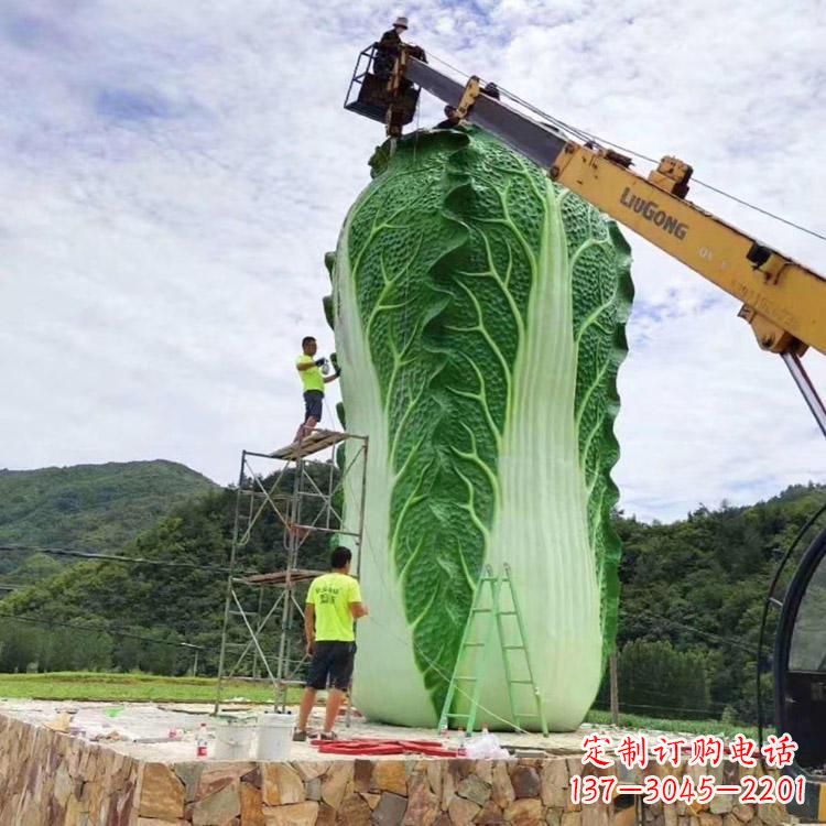 山西白菜石雕凳给您的景观增添一份精致