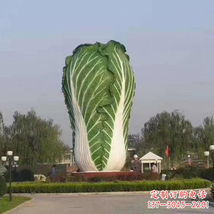 山西新颖创意的玻璃钢白菜雕塑
