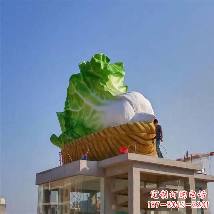 山西玻璃钢白菜雕塑