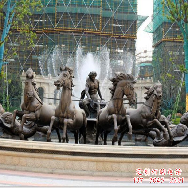 山西阿波罗战车水景喷泉装饰景观雕塑