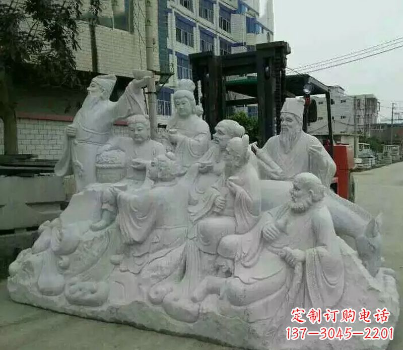 山西八仙过海石雕