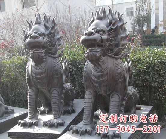山西霸气的铜狮子