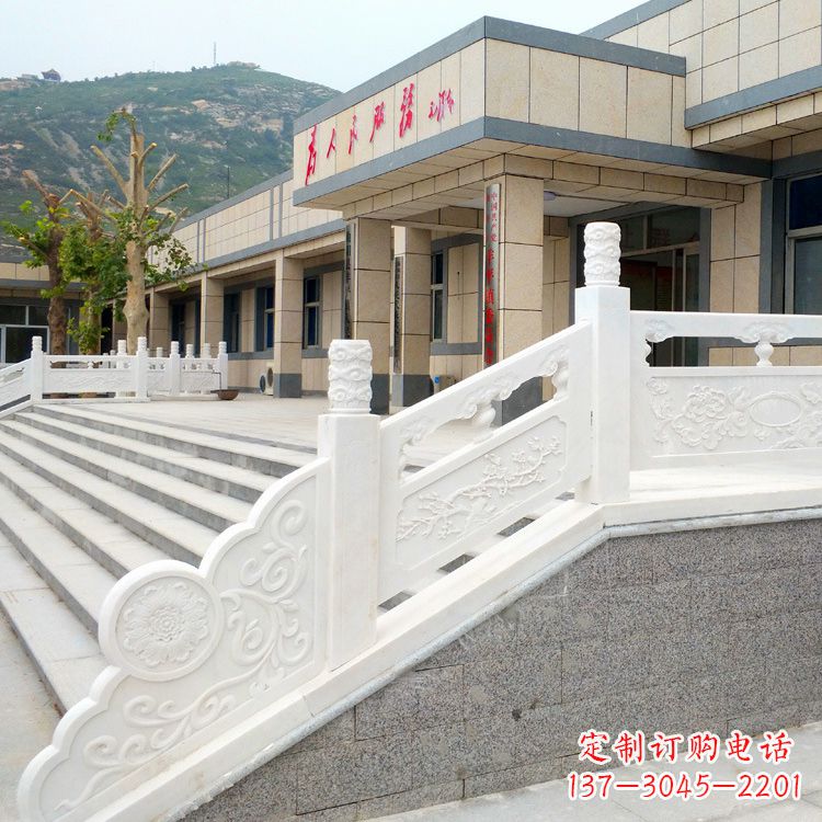山西白石精致栏板自然优雅的家居装饰