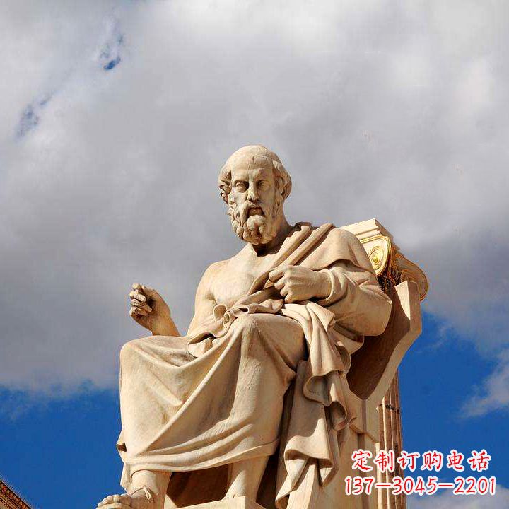 山西柏拉图砂岩石雕景观-公园广场世界知名人物雕塑