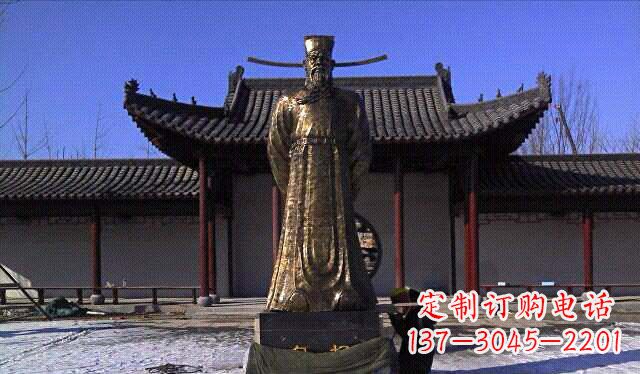 山西包拯古代名人铜雕