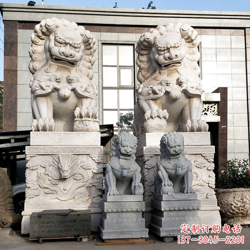 山西石狮子雕塑——守护家园的看门神