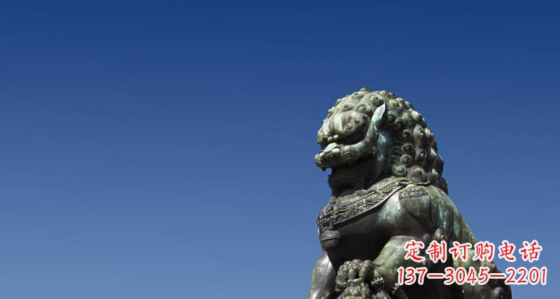 山西北京青铜狮子雕塑 (2)