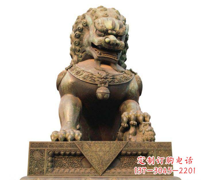 山西巍峨雄壮的狮子铜雕
