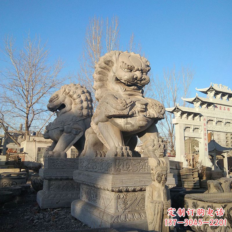 山西新室内装饰狮子雕塑