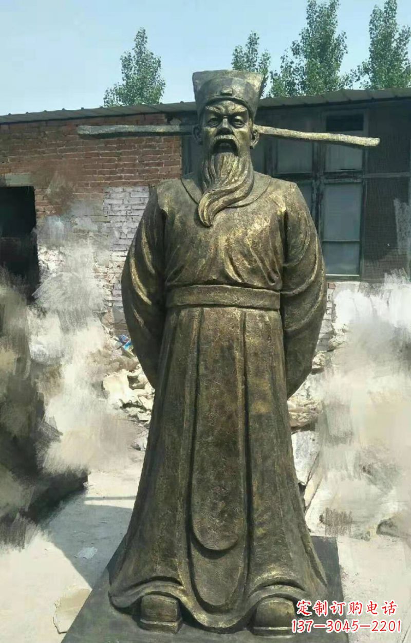 山西包拯铜雕传承北宋历史精髓