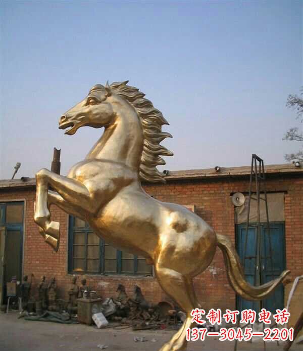 山西奔马铜雕 (4)