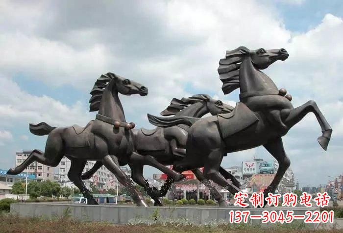 山西奔跑马雕塑