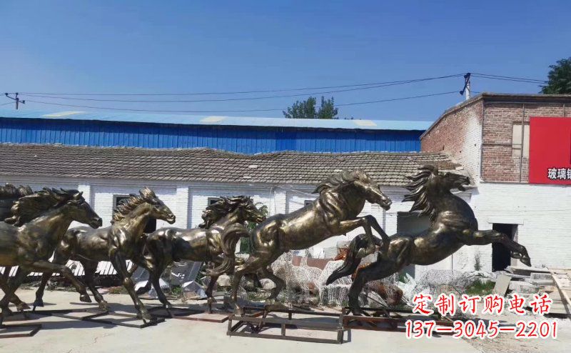 山西“马儿风采”精美铜雕