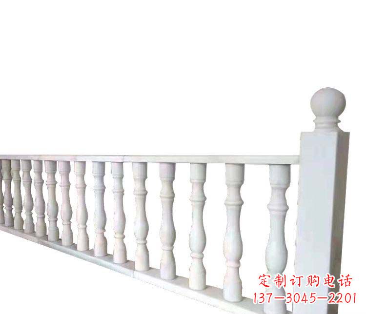 山西别墅汉白玉栏杆景观石雕