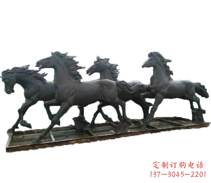 山西别墅景观动物马铜雕塑 (2)