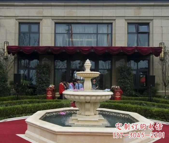 山西欧式喷泉石雕精美雕刻,美景美景