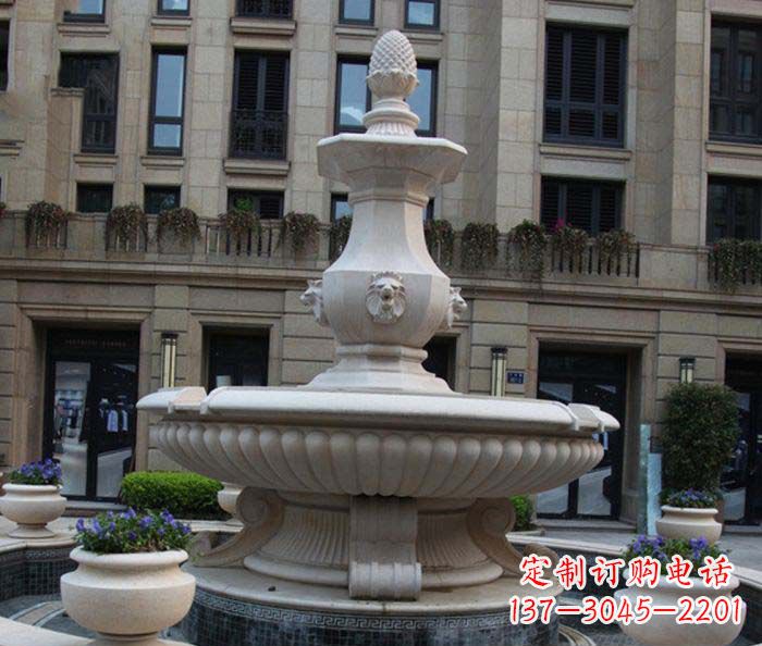 山西别墅景观欧式喷泉石雕_2