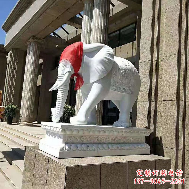 山西大象雕刻精美家居装饰品