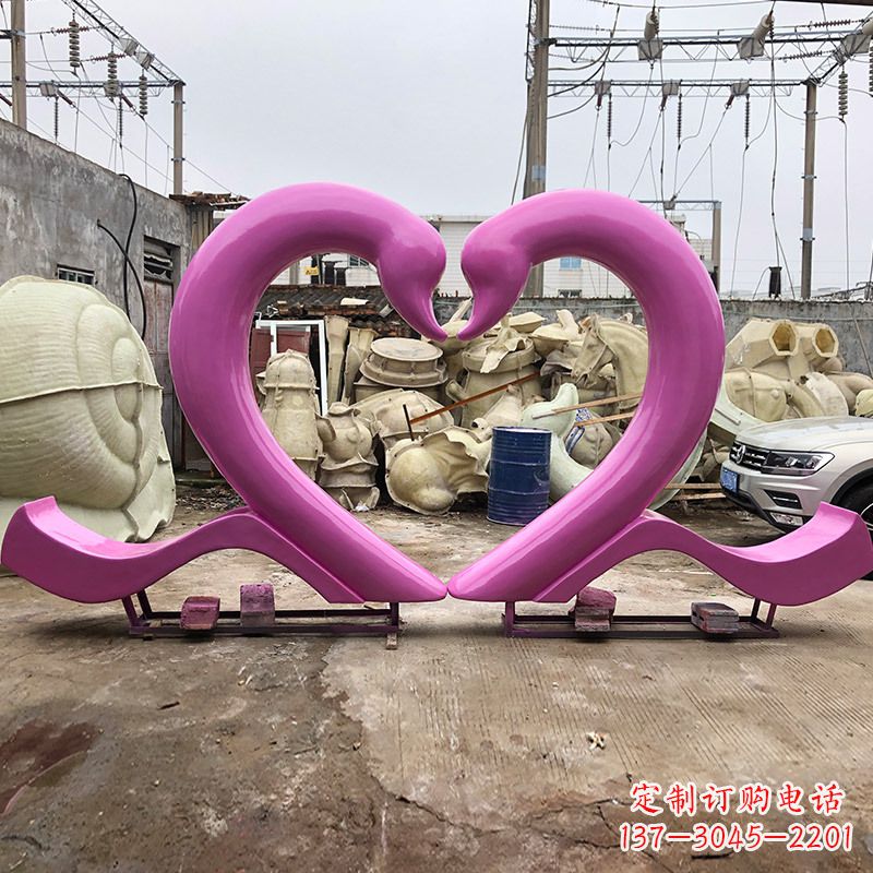 山西玻璃钢天鹅雕塑