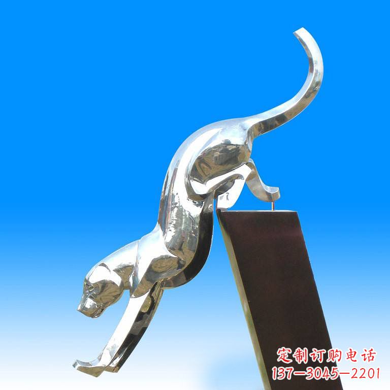 山西豹玻璃——玻璃钢豹子雕塑