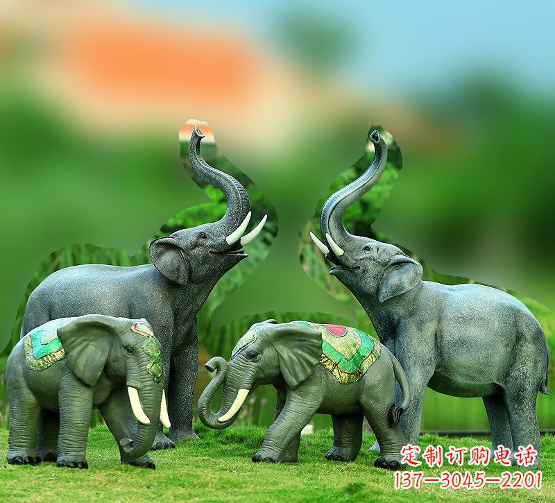 山西玻璃钢大象雕塑——把大象的优雅带入现代