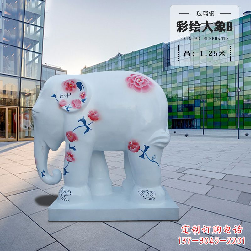 山西玻璃钢大象雕塑——传承古老文明的象征