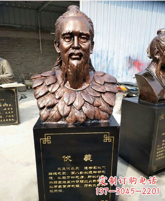 山西玻璃钢雕刻伏羲头像