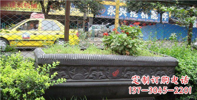 山西玻璃钢仿铜花盆雕塑精美工艺结合现代科技