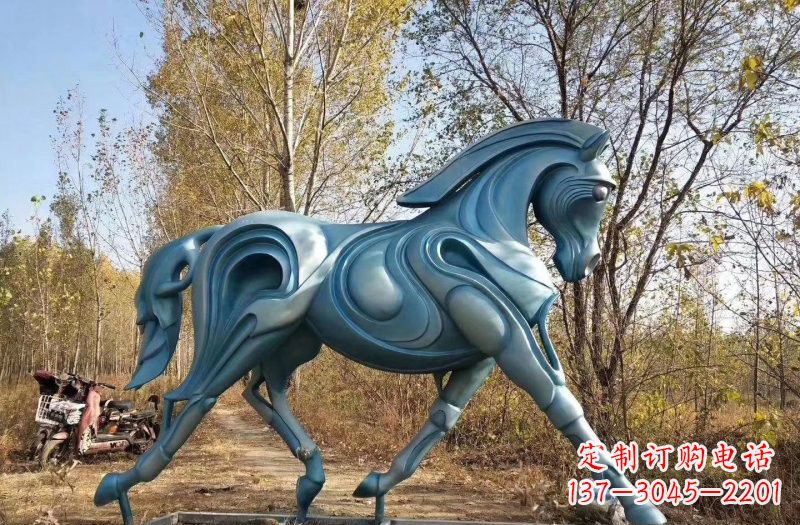 山西玻璃钢雕刻的奔马