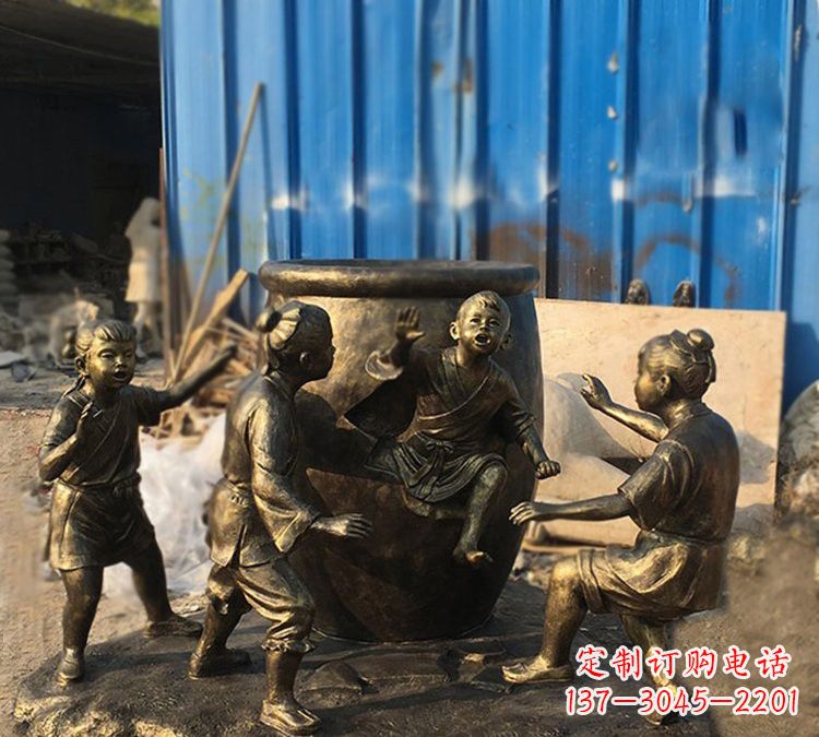 山西司马光雕塑以玻璃钢仿铜创作