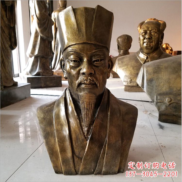 山西玻璃钢苏轼头像雕塑