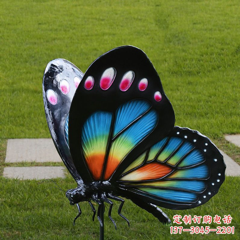 山西玻璃钢制作的蝴蝶雕塑