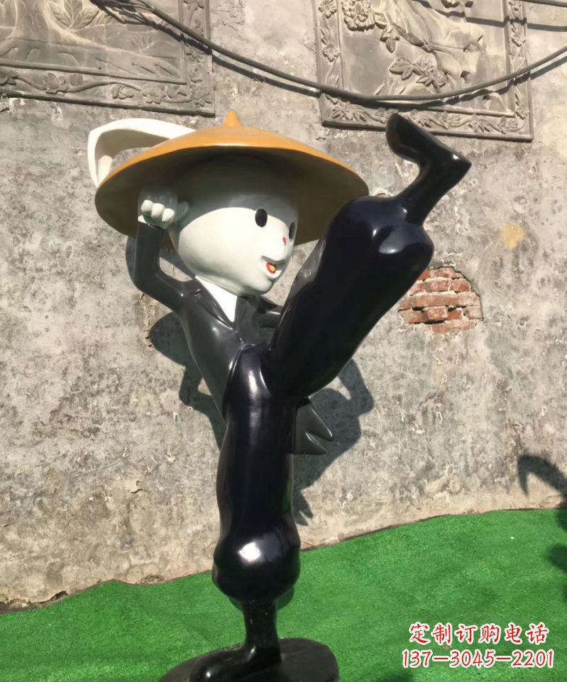 山西玻璃钢兔子雕塑精美绝伦