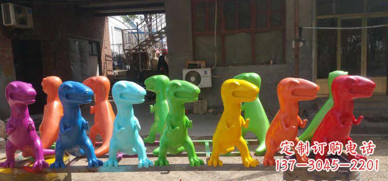 山西玻璃钢制作的恐龙雕塑精美而又耐久