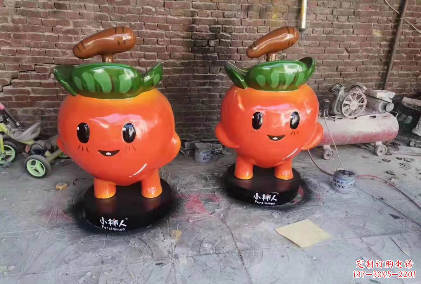 山西精致玻璃钢卡通蔬菜雕塑
