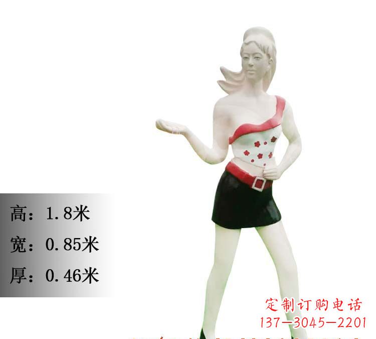 山西玻璃钢美女雕塑精致细腻的艺术精品