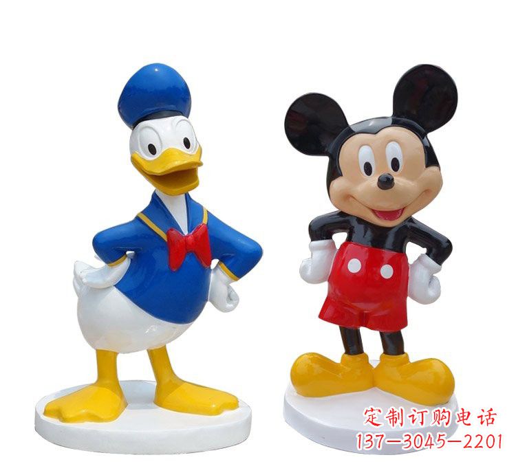 山西玻璃钢米老鼠和唐老鸭