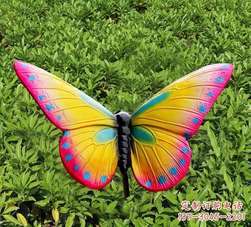 山西玻璃钢树脂仿真蝴蝶雕塑