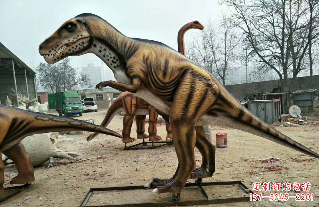 山西玻璃钢艺术仿真恐龙雕塑