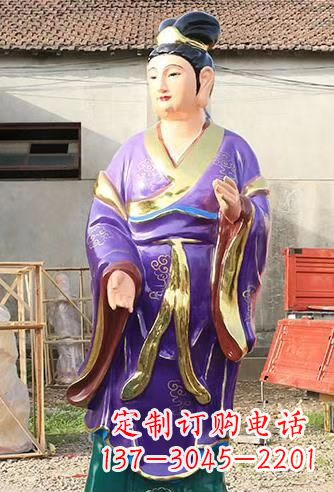 山西玻璃钢宗教庙宇彩绘八仙神像