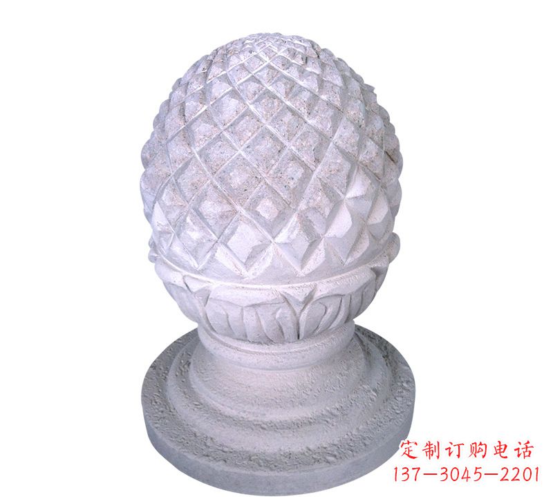 山西菠萝雕塑艺术性的挡车路障