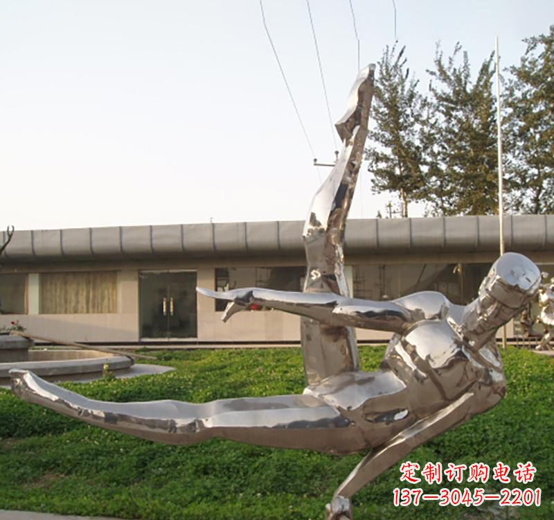 山西不锈钢鞍马运动人物雕塑2