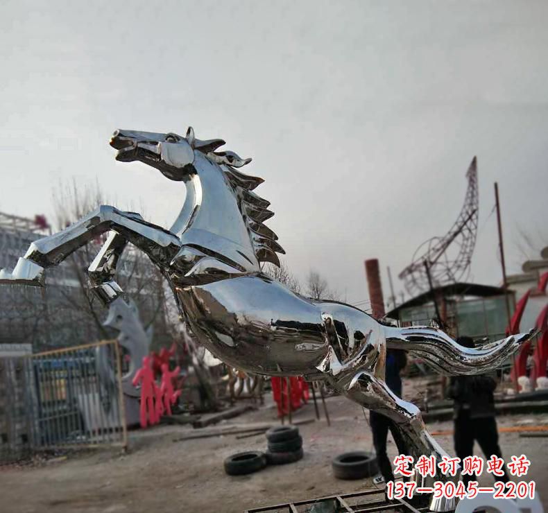 山西不锈钢奔跑马雕塑