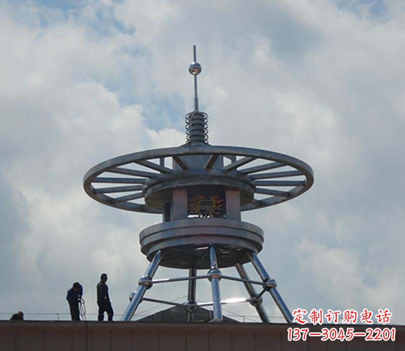 山西不锈钢避雷针造型景观雕塑