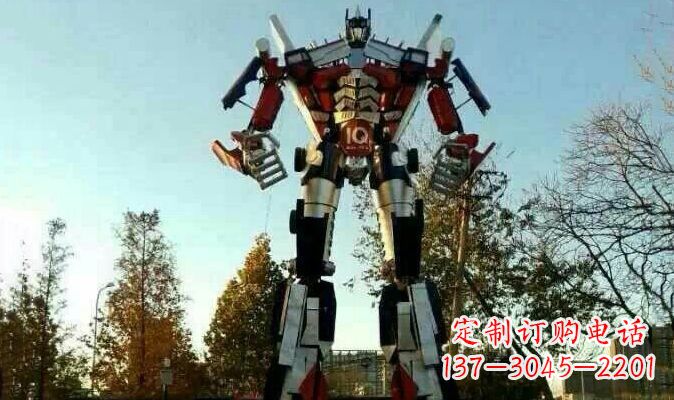 山西不锈钢变形金刚卡通雕塑