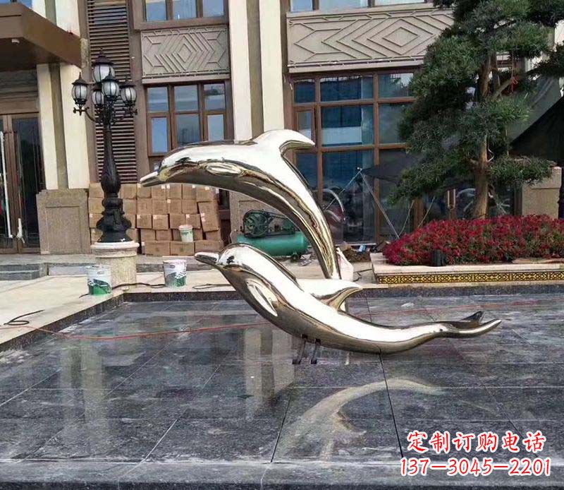 山西不锈钢海豚雕塑——美丽的艺术礼物