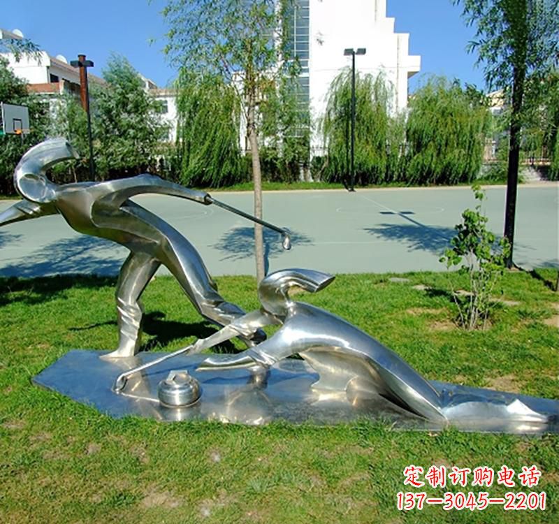 山西不锈钢冰壶雕塑——一种艺术形式