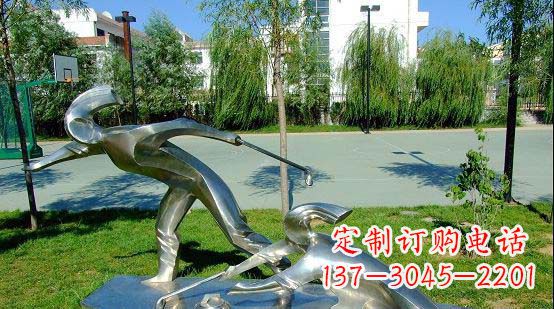 山西不锈钢冰壶雕塑艺术与运动的完美结合